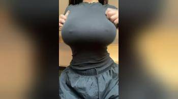 video of She finally drops her giant boobs
