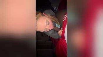 video of blonde swallowing black dick