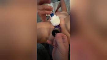 video of Finger and two toys in wife