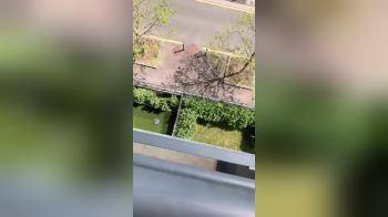 video of Spy balcony girl