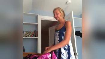 video of Accidentally exposed hot blonde girl